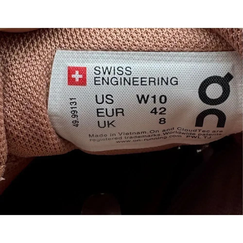 ON CLOUDAWAY ICE/CHILI RED GREY WHITE‎ RUNNING SHOES Women’s 10